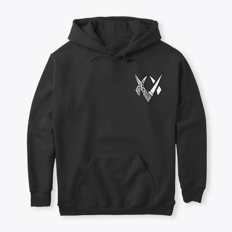 Valhalla White Logo Hoodie